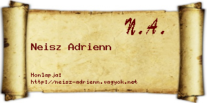 Neisz Adrienn névjegykártya
